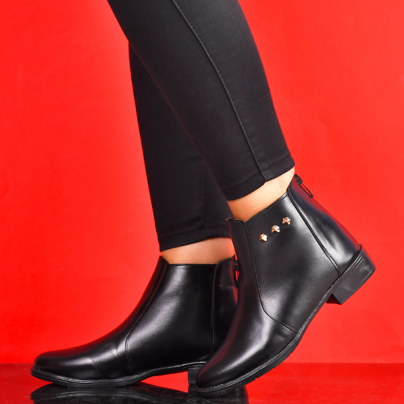 نيم بوت زنانه مشكي مدل Tarane