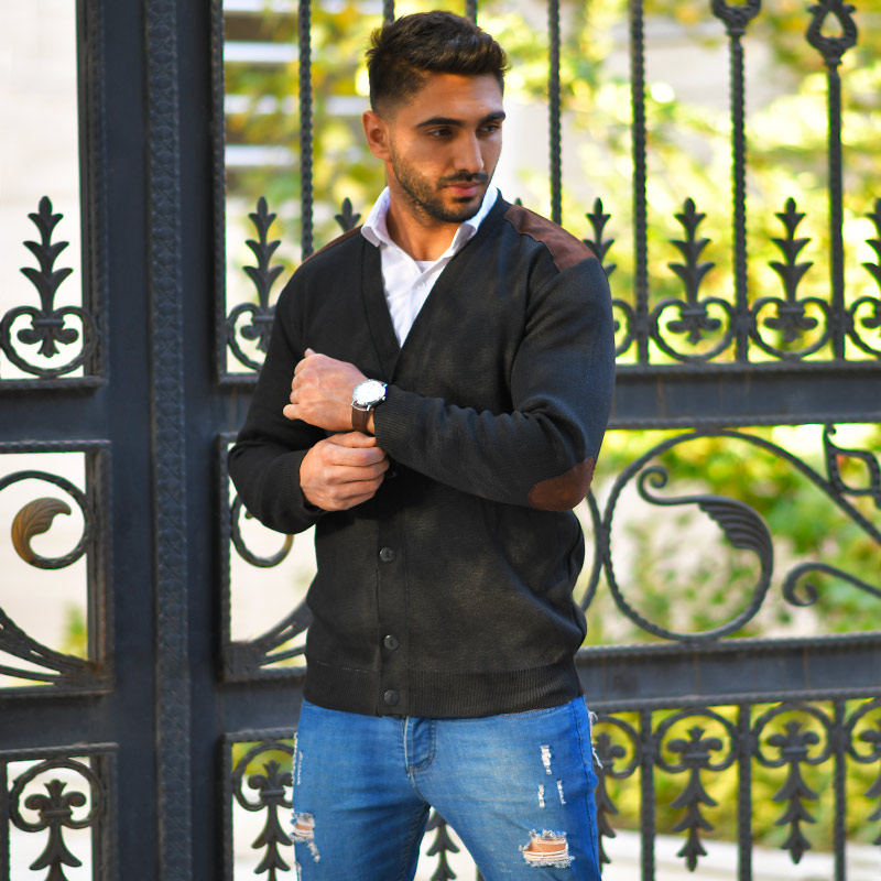 ژاکت بافت مردانه مدل Nicolo