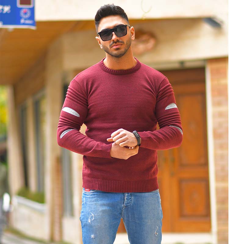 پلیور بافت مردانه مدل Doman
