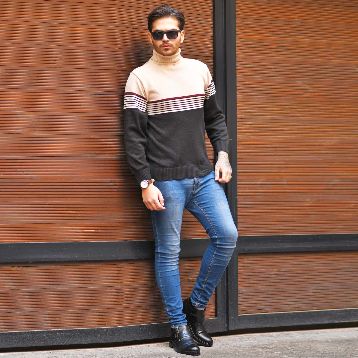 پلیور بافت مردانه مدل Samantha