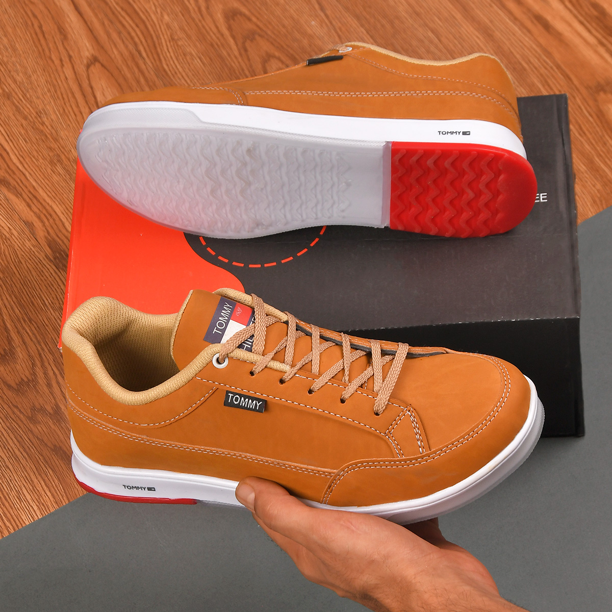 كفش مردانه عسلي مدلBamdad