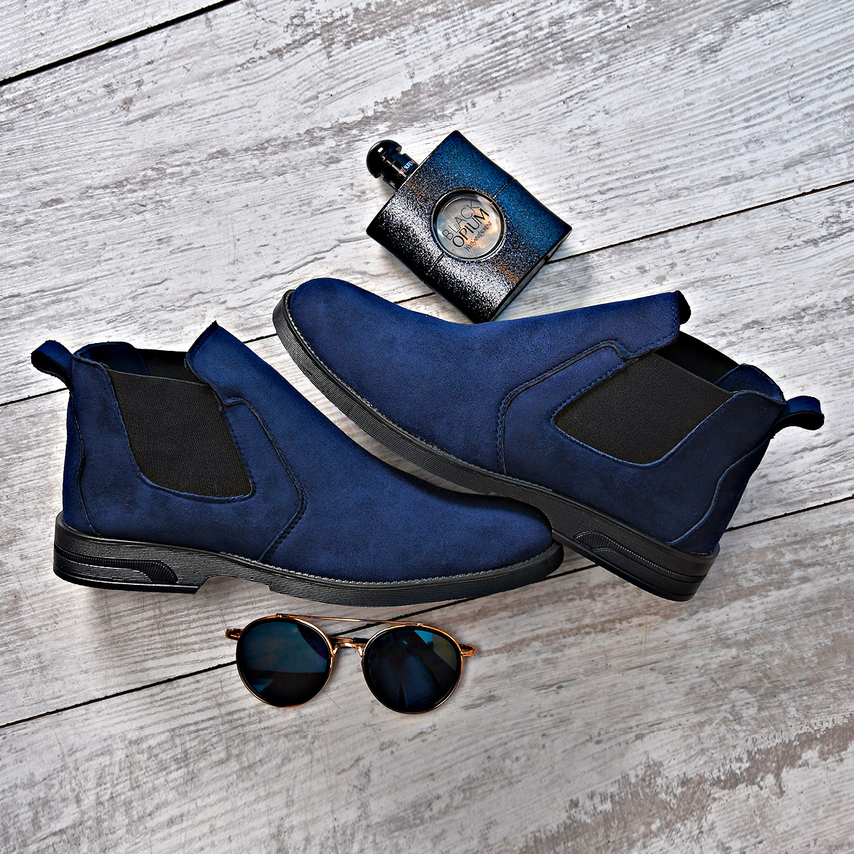 کفش ساقدارسرمه ای مردانه مدل Alvand