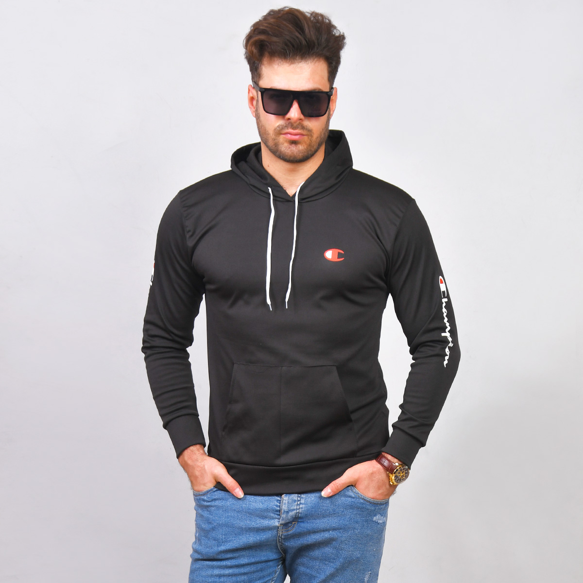 هودی چمپیون کلاه دار مردانه مدل Farshid