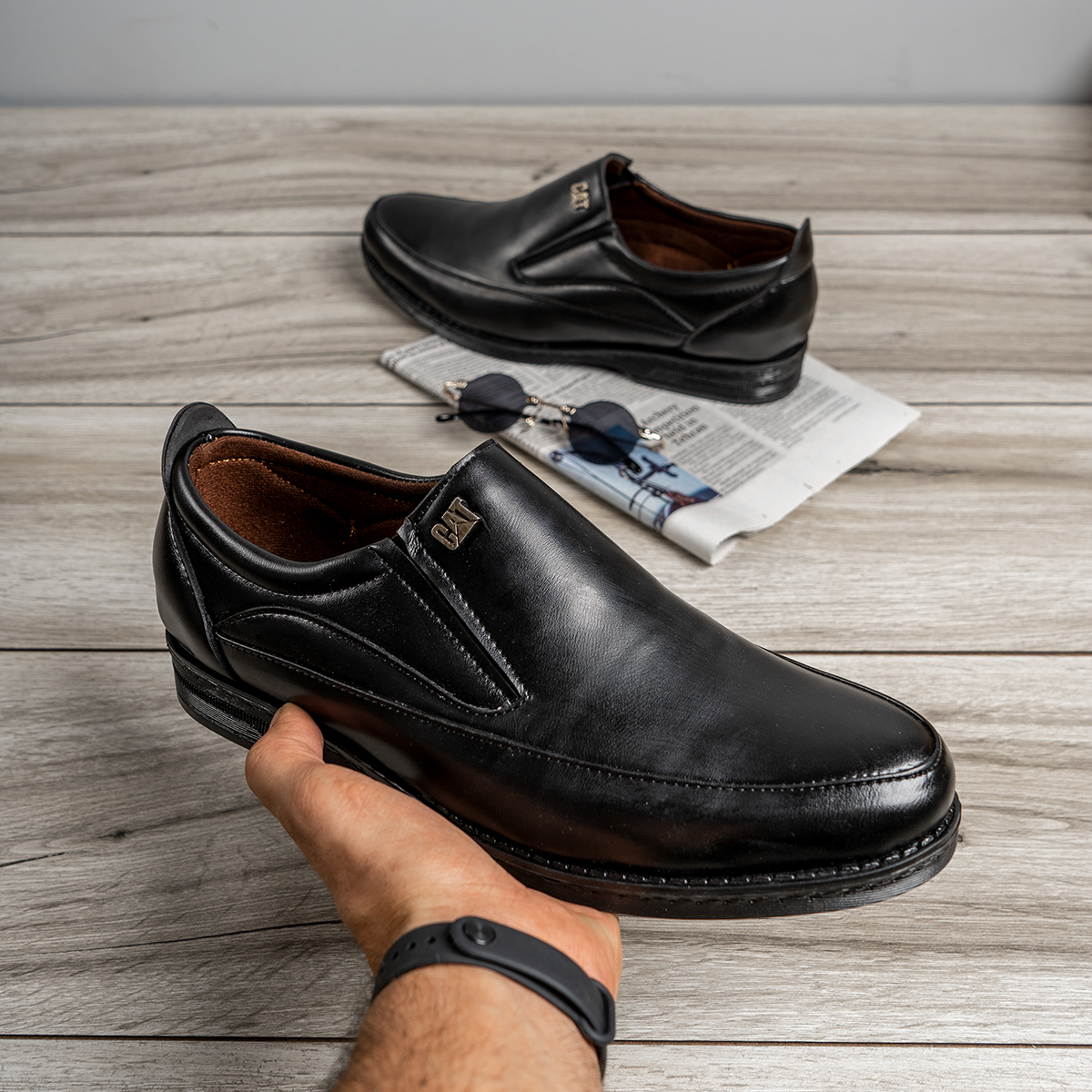 کفش مردانه cat مشکی مدل Abit