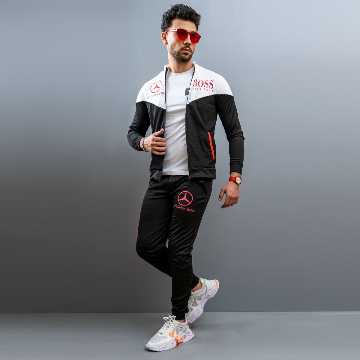 ست سوئيشرت شلوارBOSS مردانه مدل Deran