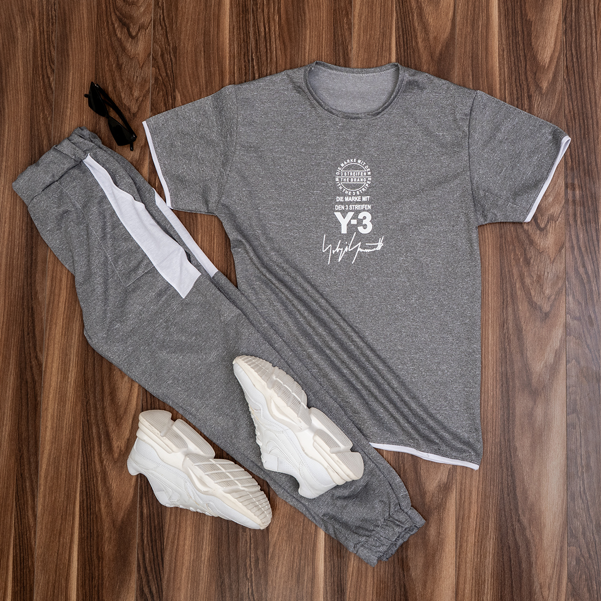 ست تيشرت و شلوار مردانه y-3 مدل gary