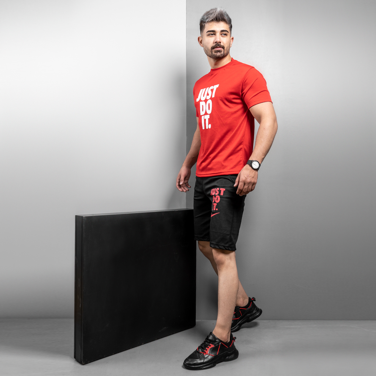 ست تیشرت شلوارک just do it مردانه مدل F66