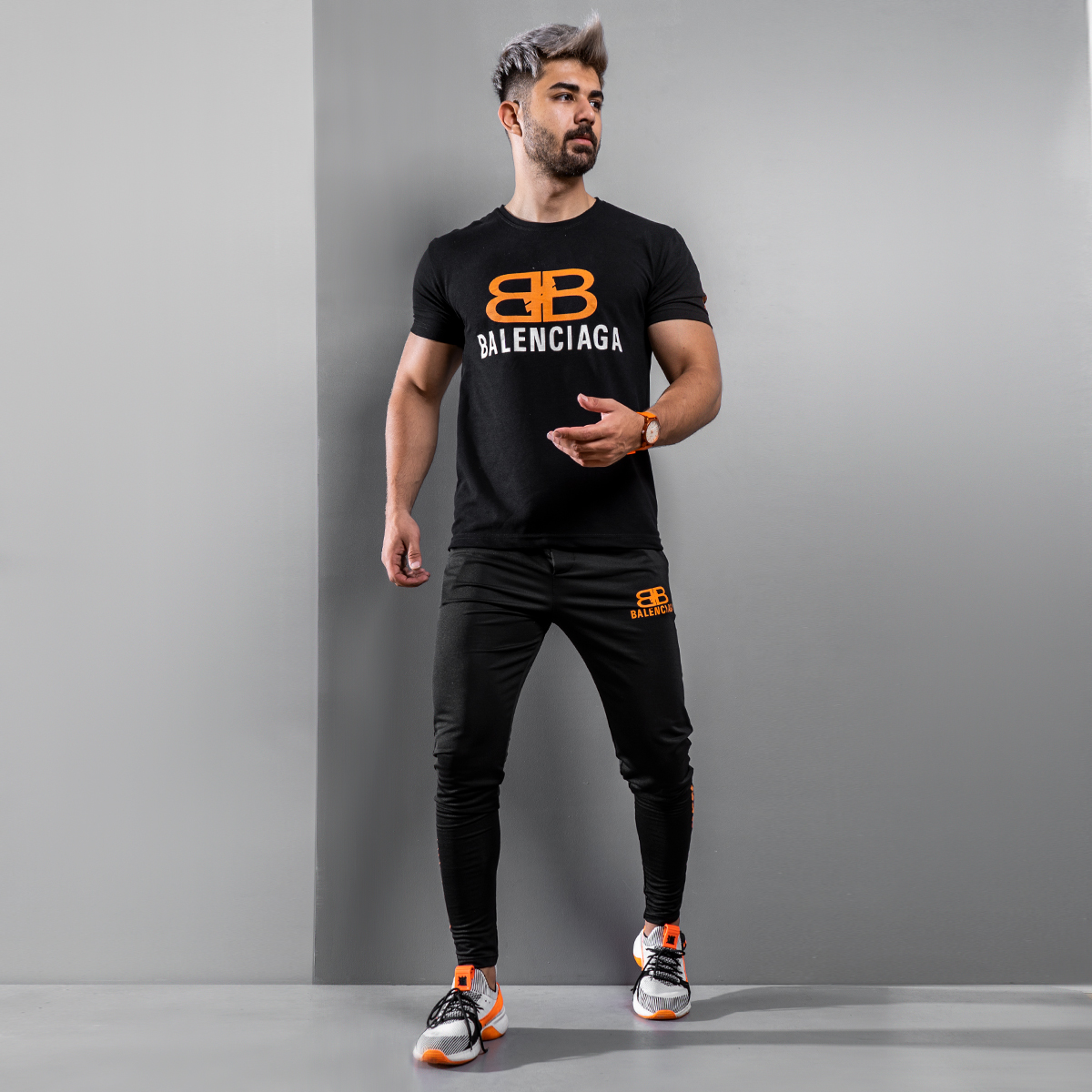 ست تیشرت شلوار Balenciaga مردانه مدل Plank