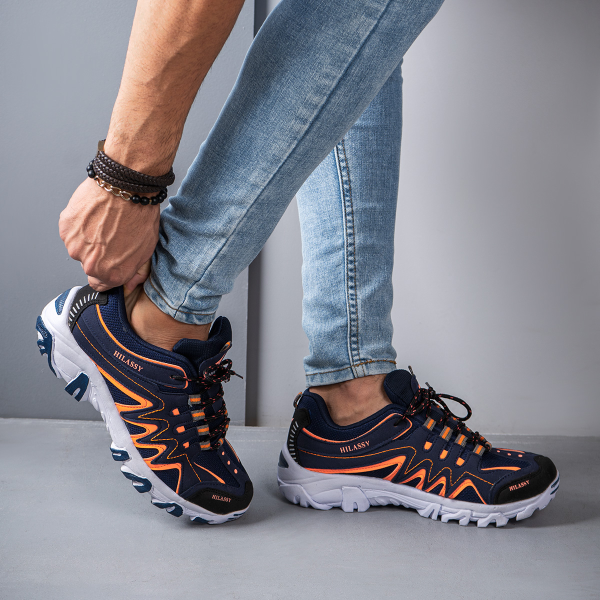 کفش ورزشی Hilassy مردانه سرمه ای مدل Martj