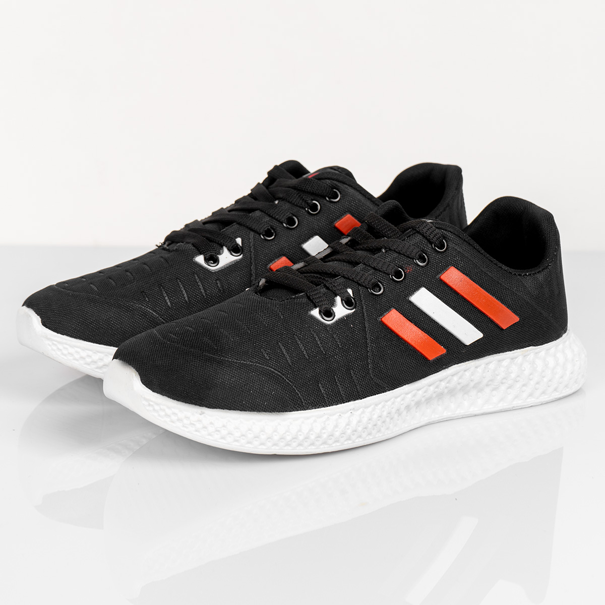 کفش مردانه سه خط مشکی مدل Fadin(T)