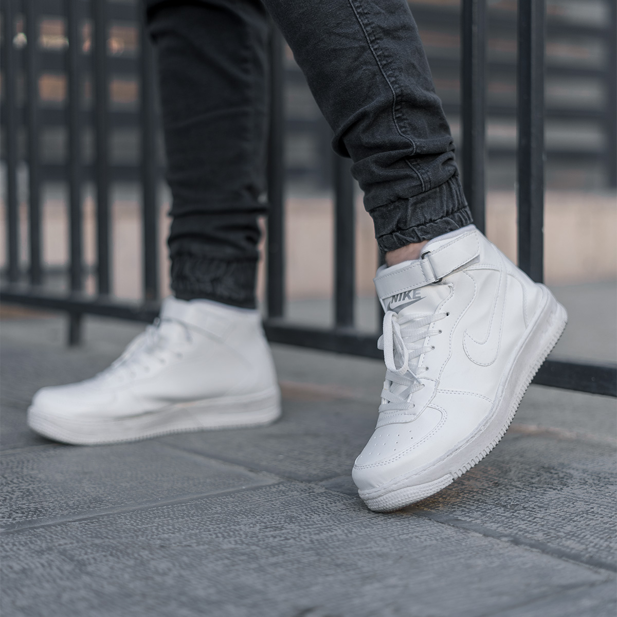 کفش ساقدارمردانه Nike Airسفید مدل Force