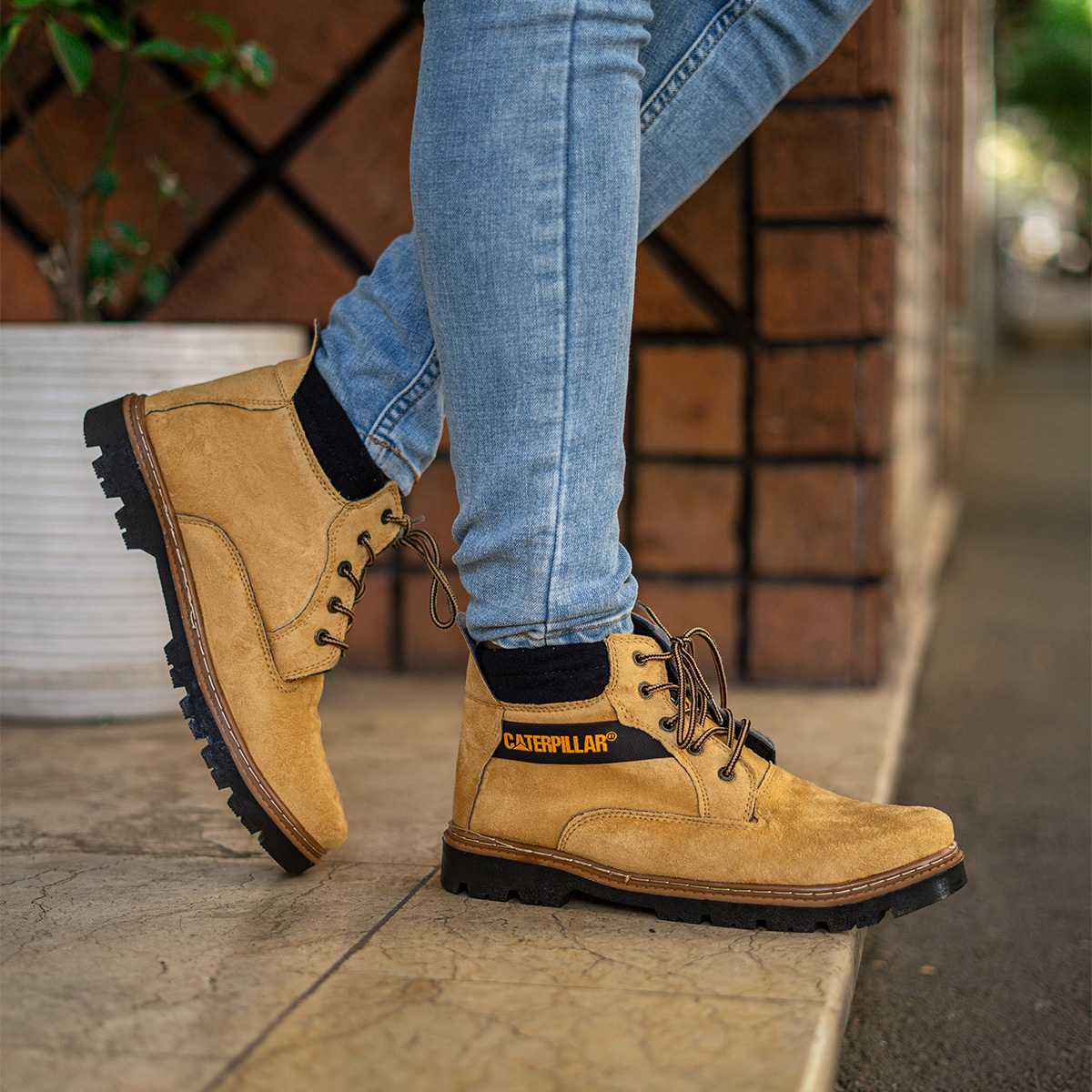 نیم بوت مردانه کرم مدل Orik