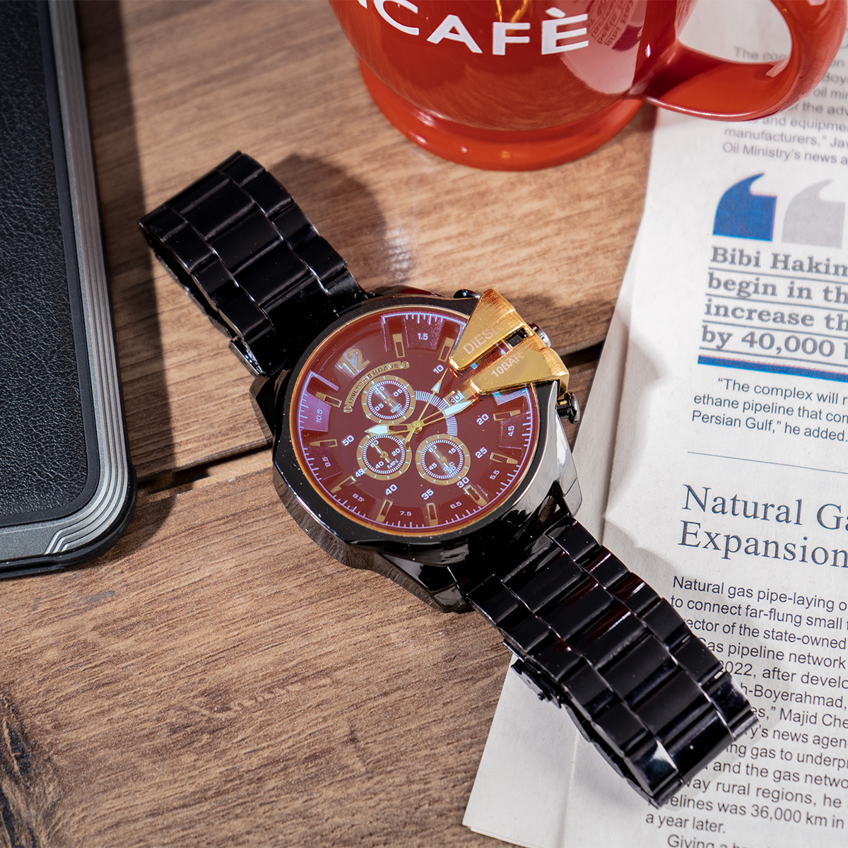 ساعت DIESEL مشکی مردانه مدلTP650