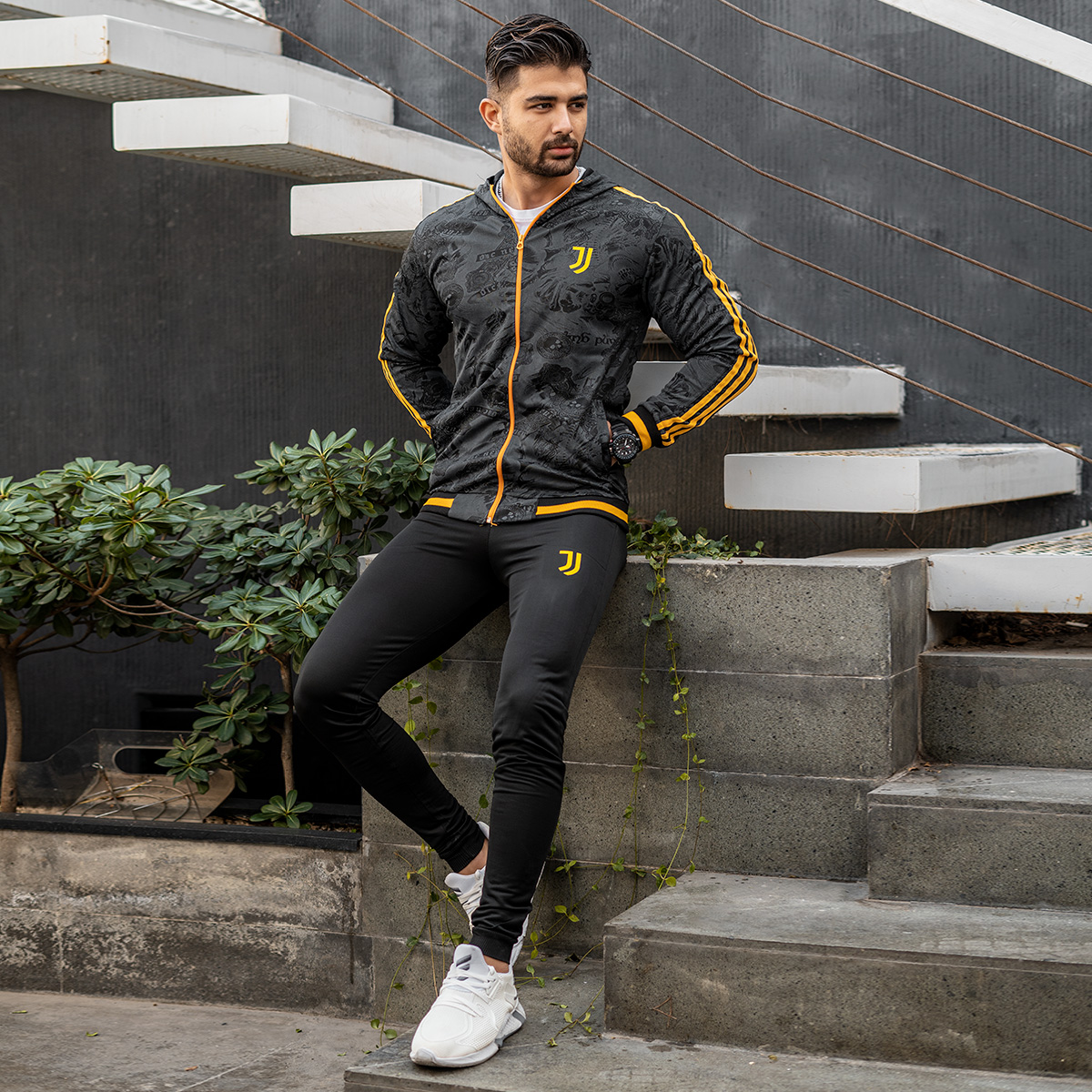 ست سوئیشرت شلوار یوونتوس مردانه مدلBARA