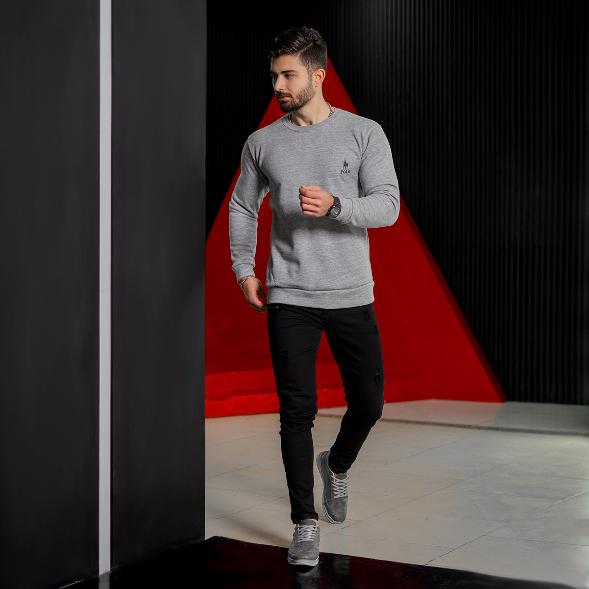 دورس polo طوسی مردانه مدل kosha