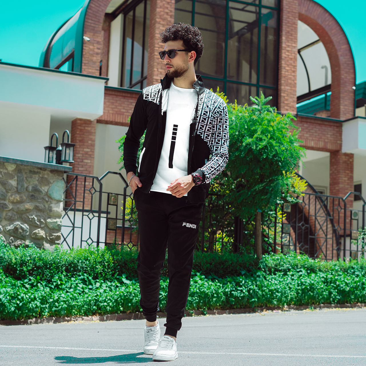 ست سوئیشرت شلوار Fendi مردانه مدل F 56