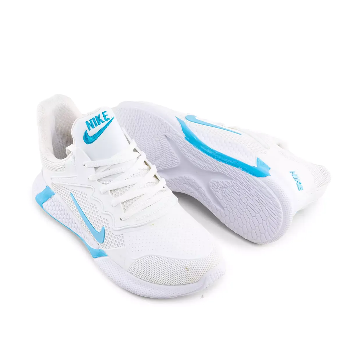 کفش ورزشی نایک مردانه سفید آبی مدل Alpha
