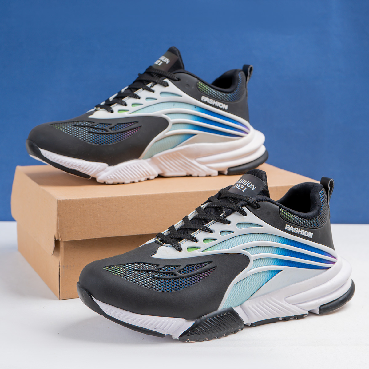 کفش ورزشی Fashion مردانه مشکی مدلG550