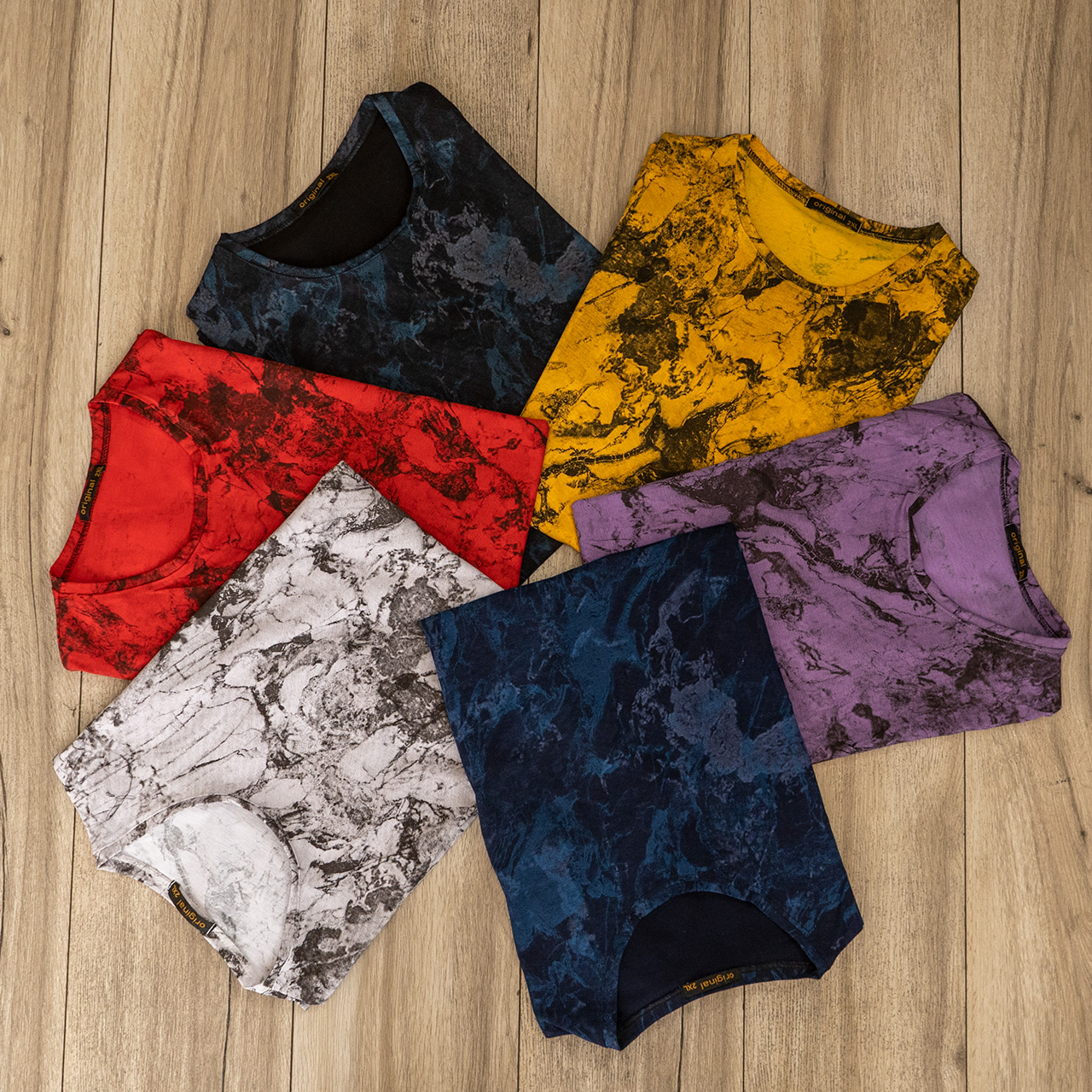 تیشرت مردانه بنفش آبرنگی مدل 61