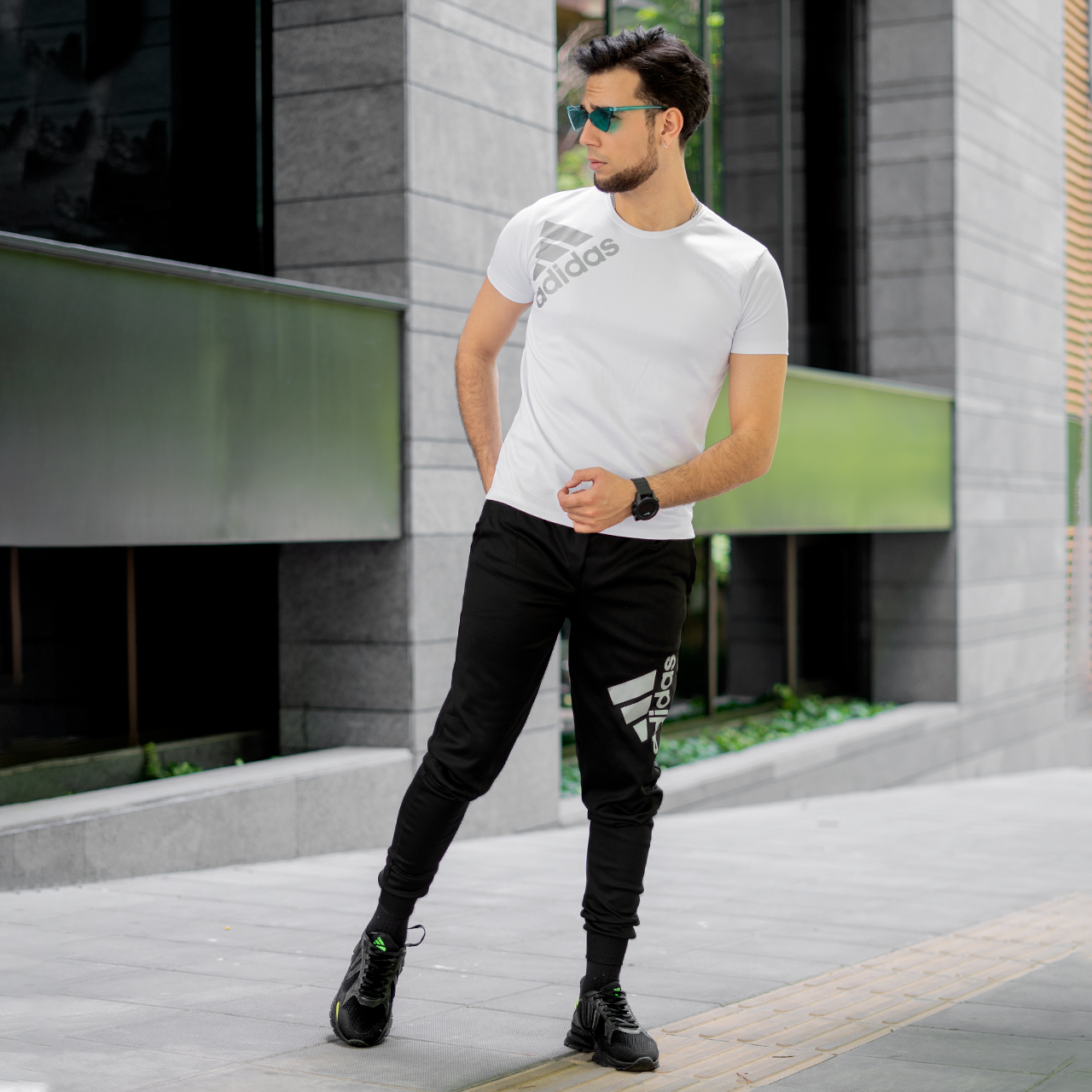 ست تیشرت شلوار آدیداس مردانه مدلw40