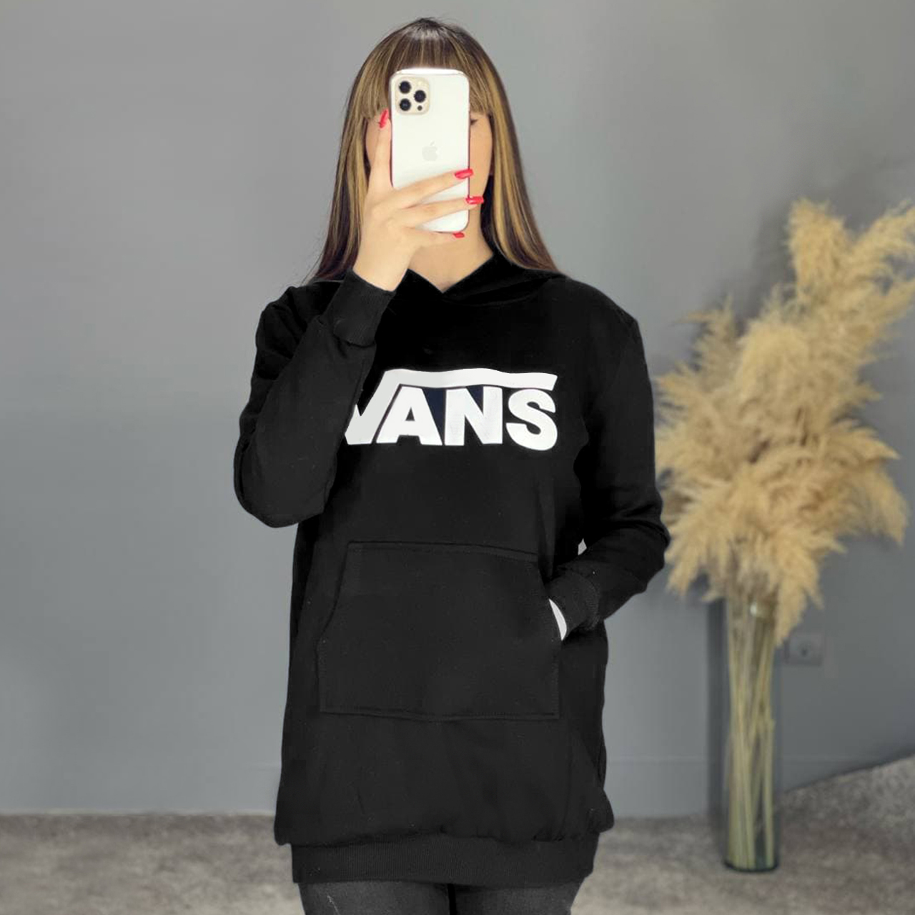هودی زنانه Vans مشکی مدل Sonia