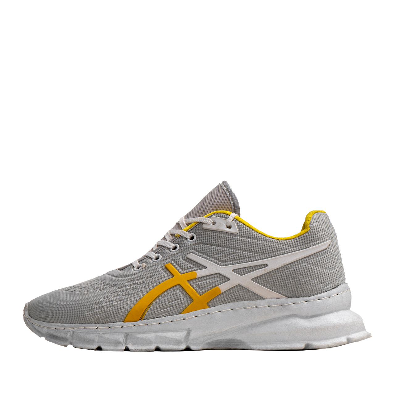 کفش ورزشی (T) Asics مردانه طوسی زرد مدل Nardin