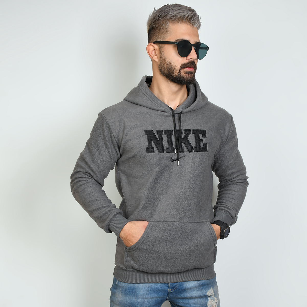 هودی نایک طوسی(مشکی) مردانه مدل Rator