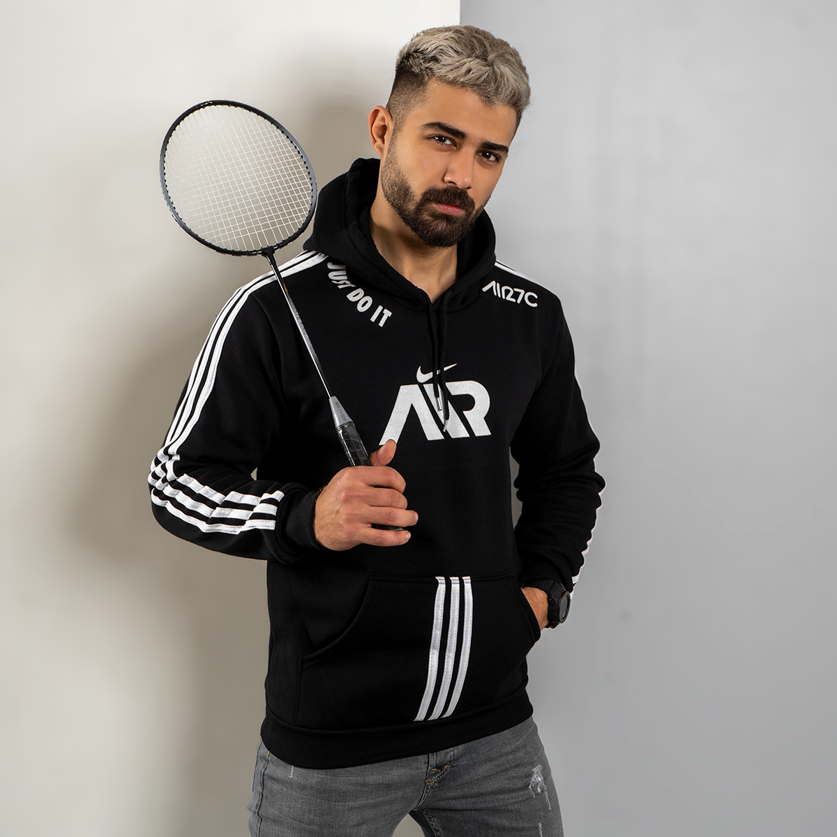 هودی NikeAir مشکی مردانه مدلHaman