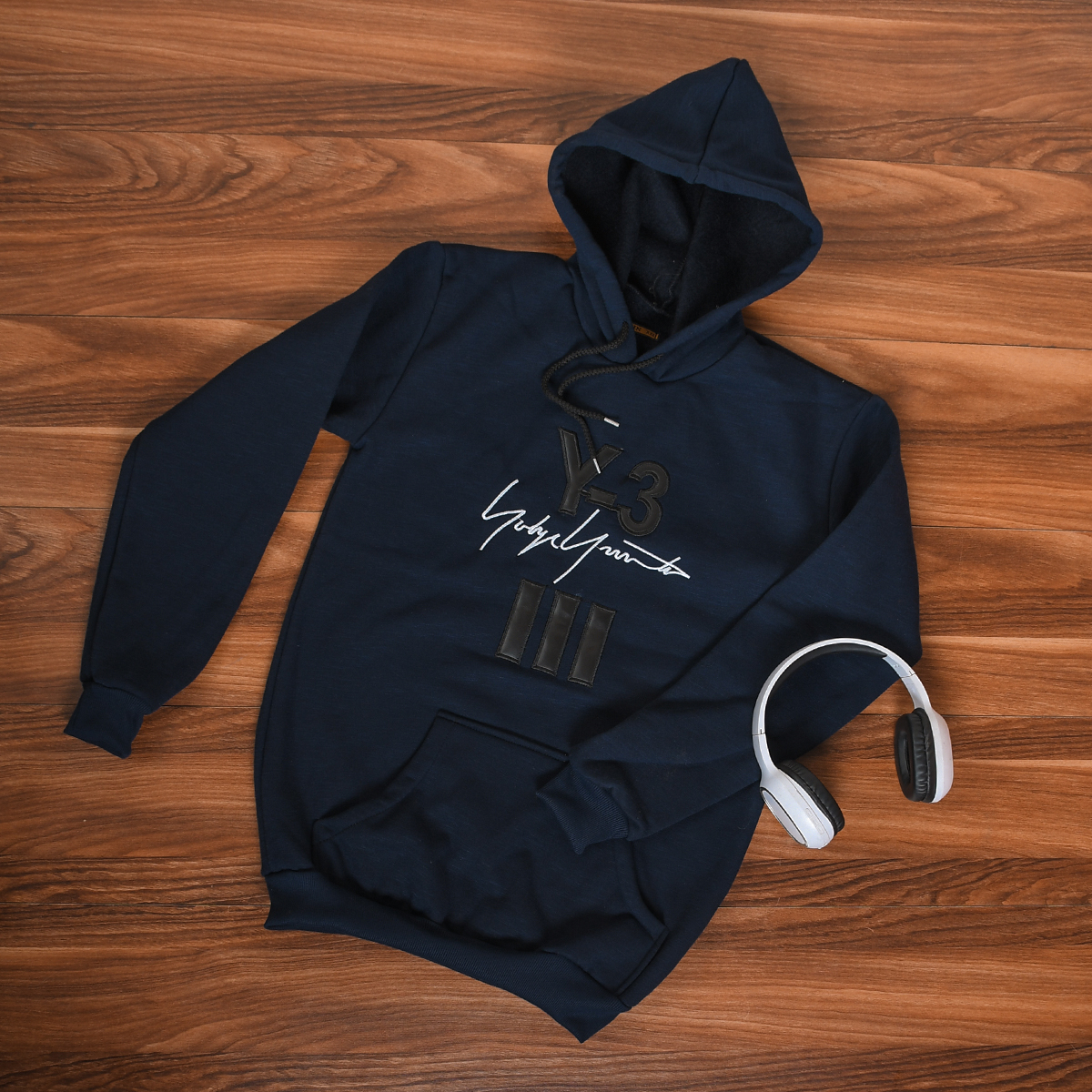 هودی مردانه Y-3 سرمه ای مدل Eric