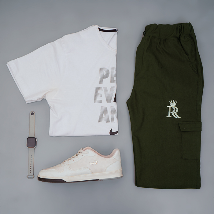 شلوار اسلش سبز مردانه مدل R15