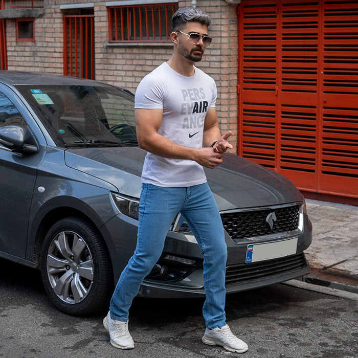 شلوار جین آبی مردانه مدل Arsalan