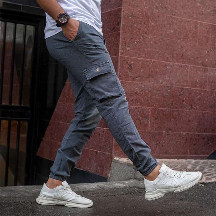 شلوار اسلش ذغالی مردانه مدل BALO