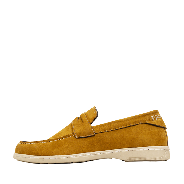 کفش کالج خردلی مردانه مدل Aril