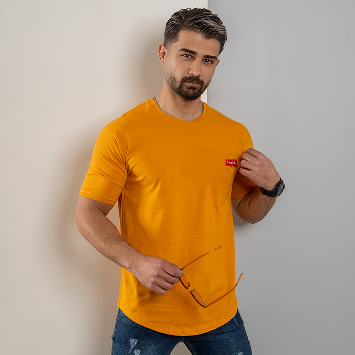 تیشرت مردانه خردلی مدل Levis