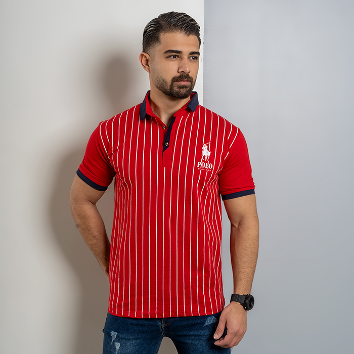 تیشرت مردانه قرمز مدل MONO