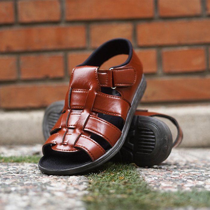 صندل عسلی مردانه مدل Amir