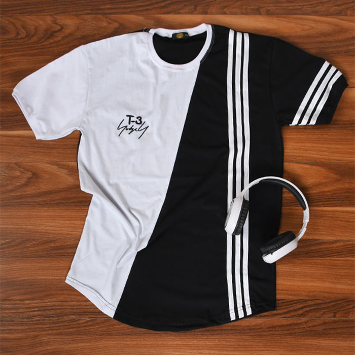 تیشرت T-3 مردانه مشکی مدل MARIO