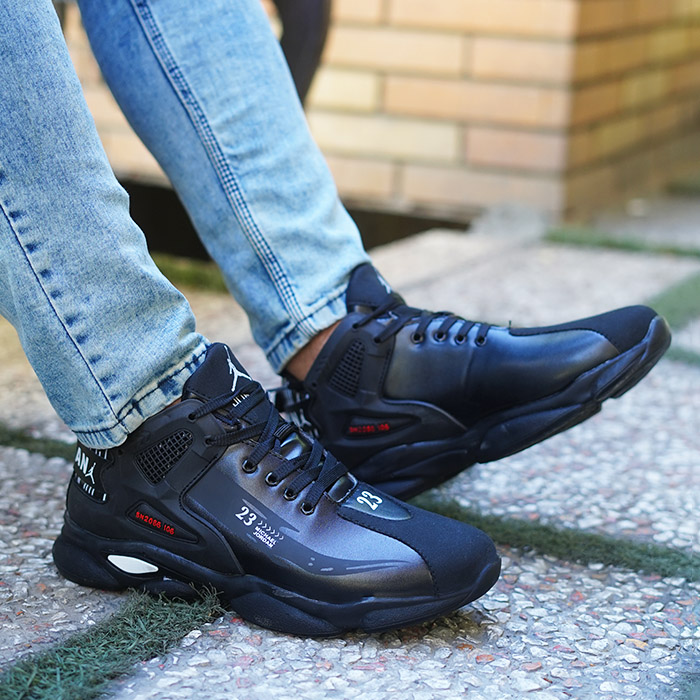 کفش ورزشی مردانه jordan مشکی مدل 23