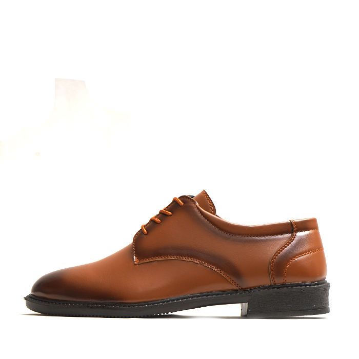 کفش رسمی مردانه عسلی مدل elvin