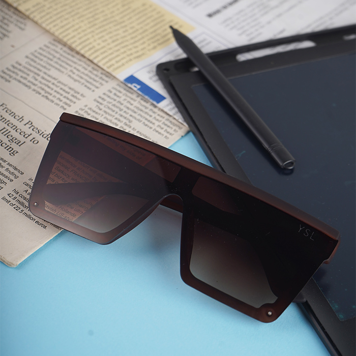 عینک آفتابی قهوه ای مات مدل ysl