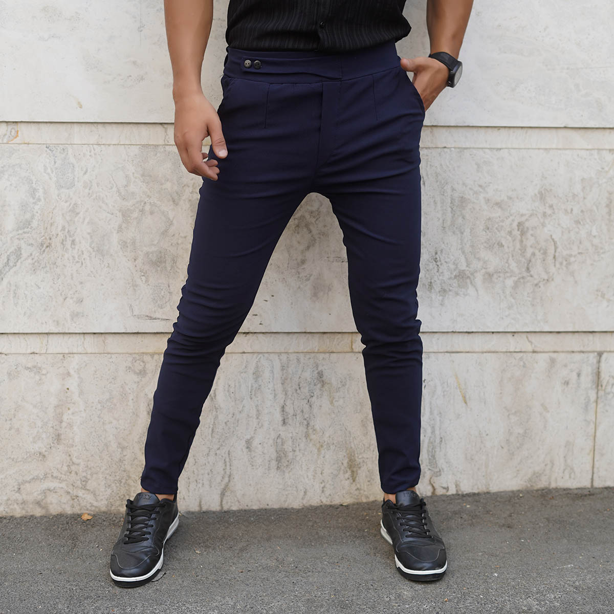 شلوار اسلش مردانه سرمه ای مدل Matyar