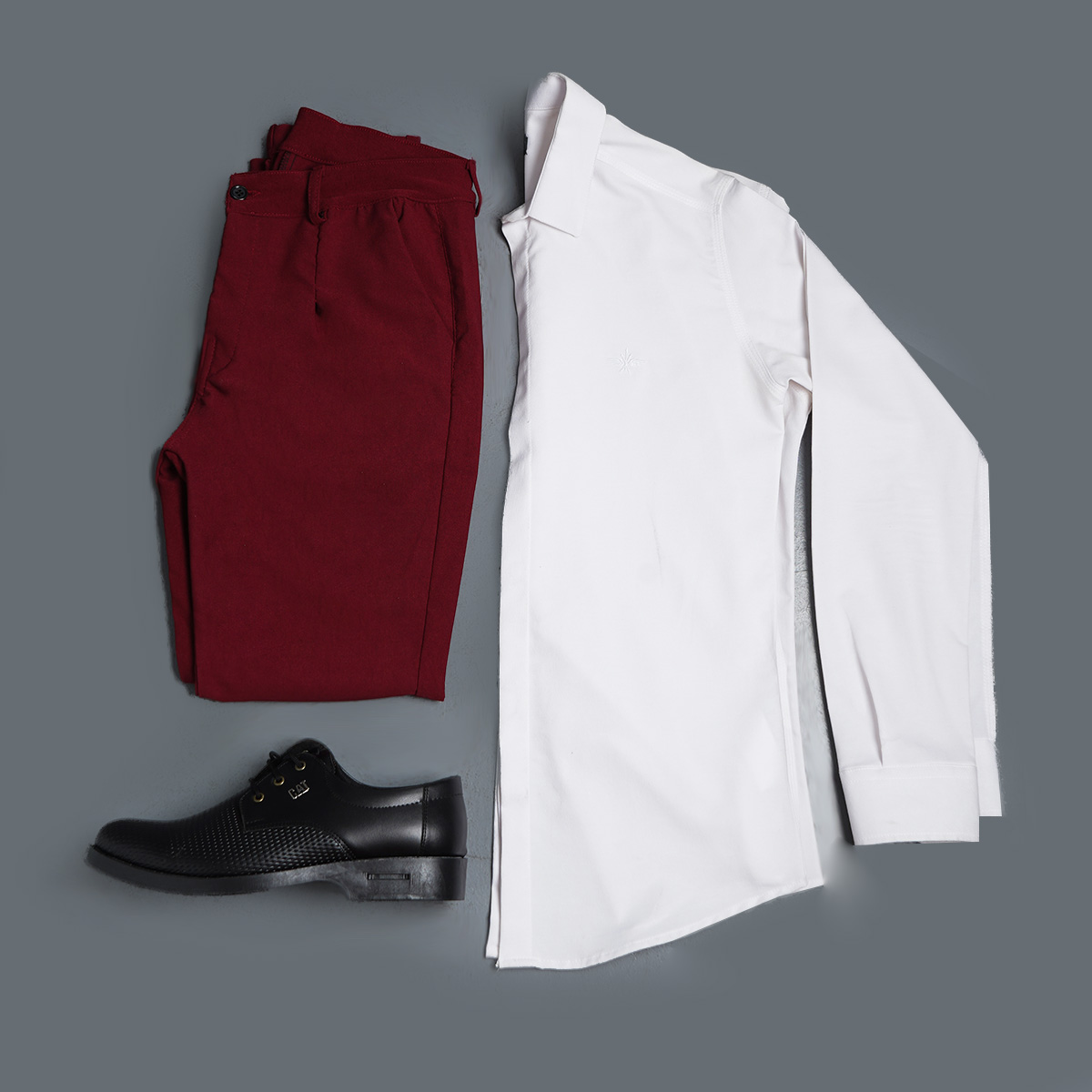 شلوار مردانه زرشکی مدل Mobin