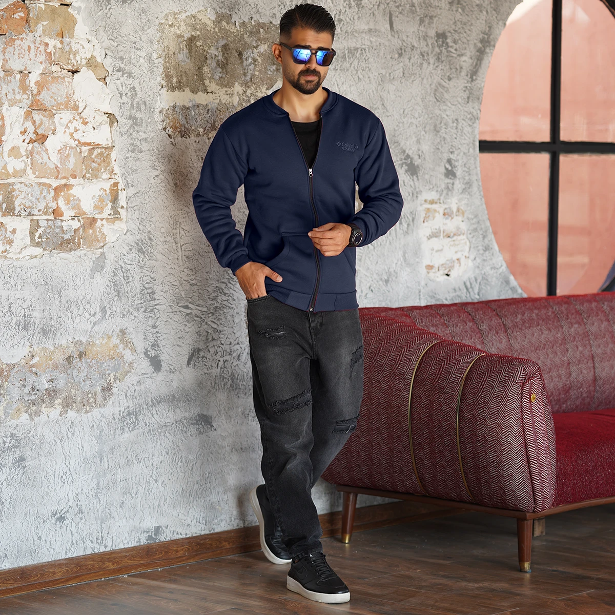 سوییشرت مردانه سرمه ای مدل COLUMBIA