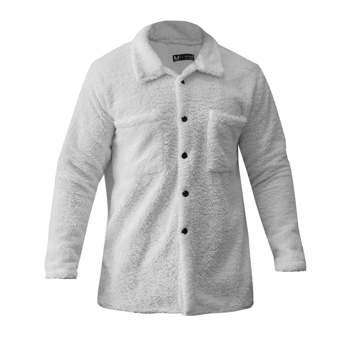 ژاکت مردانه جیب دار سفید مدل TEDI