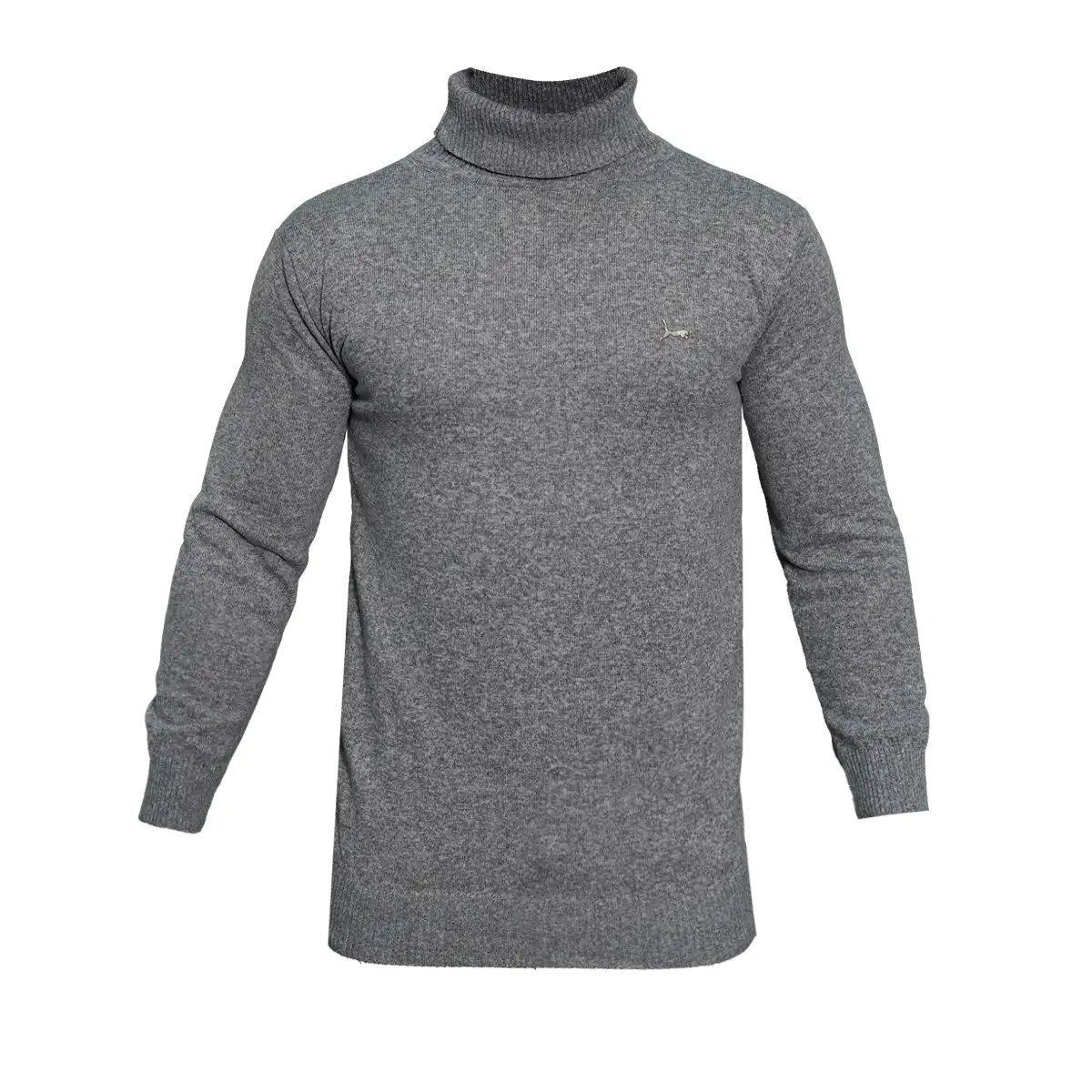 پلیور یقه اسکی پوما طوسی مدل Daryoosh