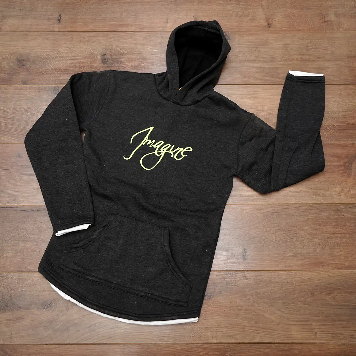 هودی مردانه ذغالی مدل K 3