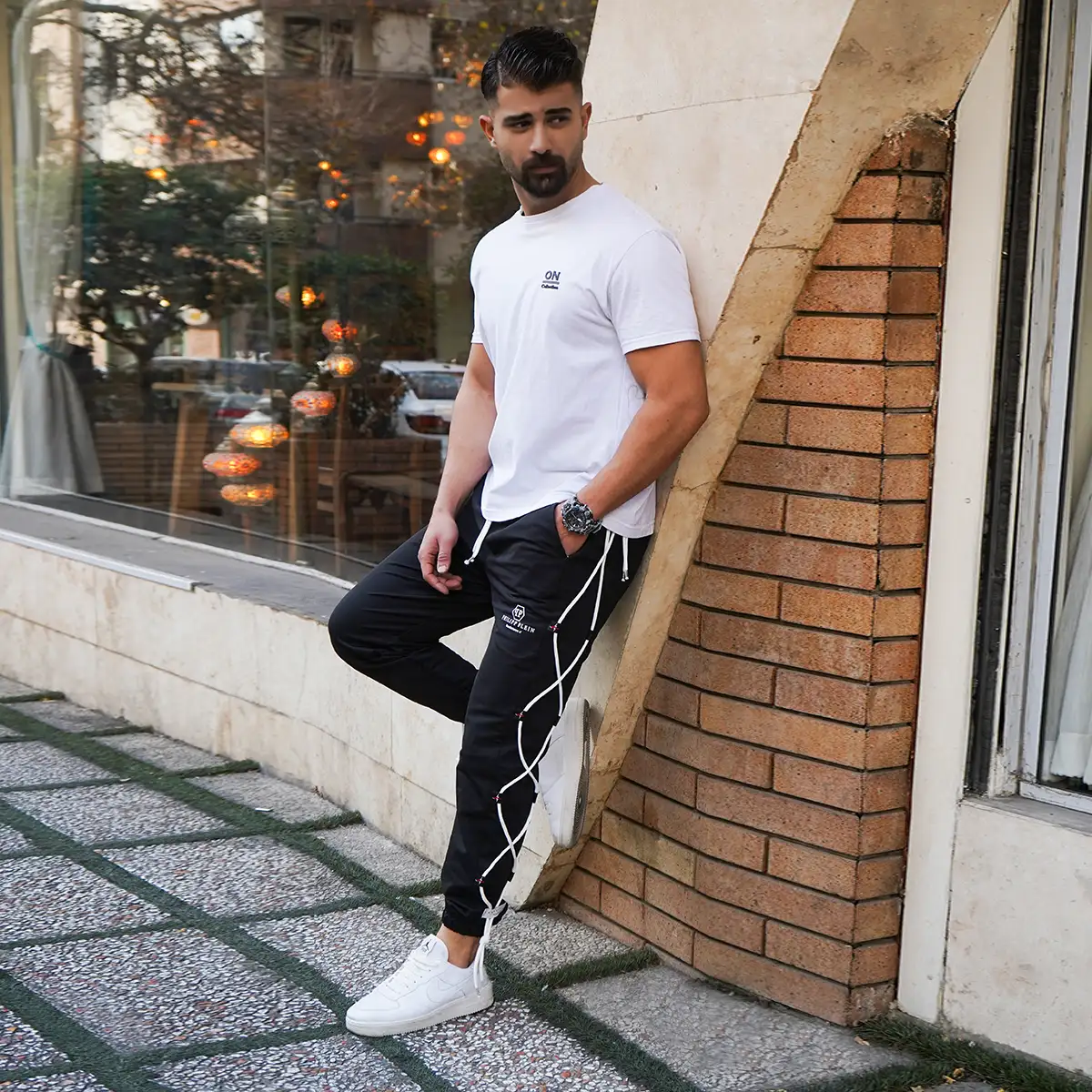 شلوار مشکی مردانه مدل PHILIPP PLEIN