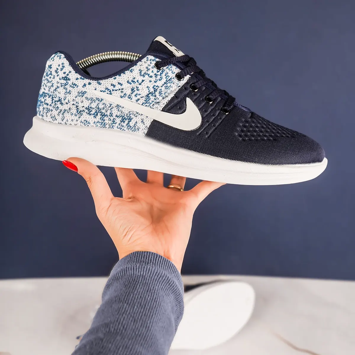 کفش ورزشی نایک سرمه ای مردانه مدل Saber