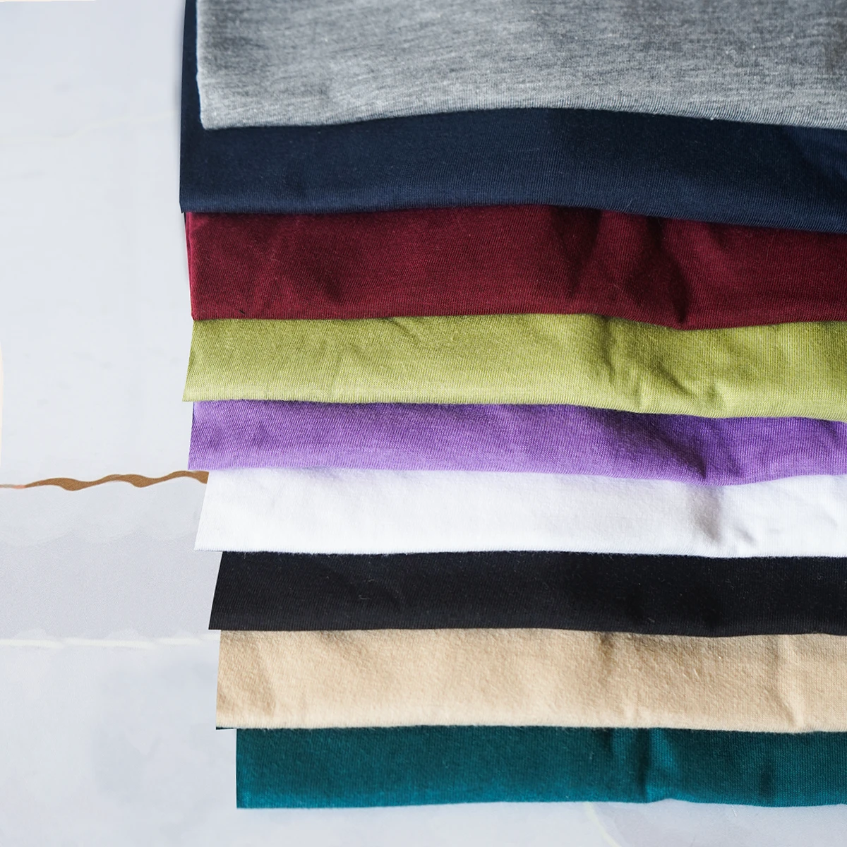 تیشرت ساده کرم مردانه مدل Vala