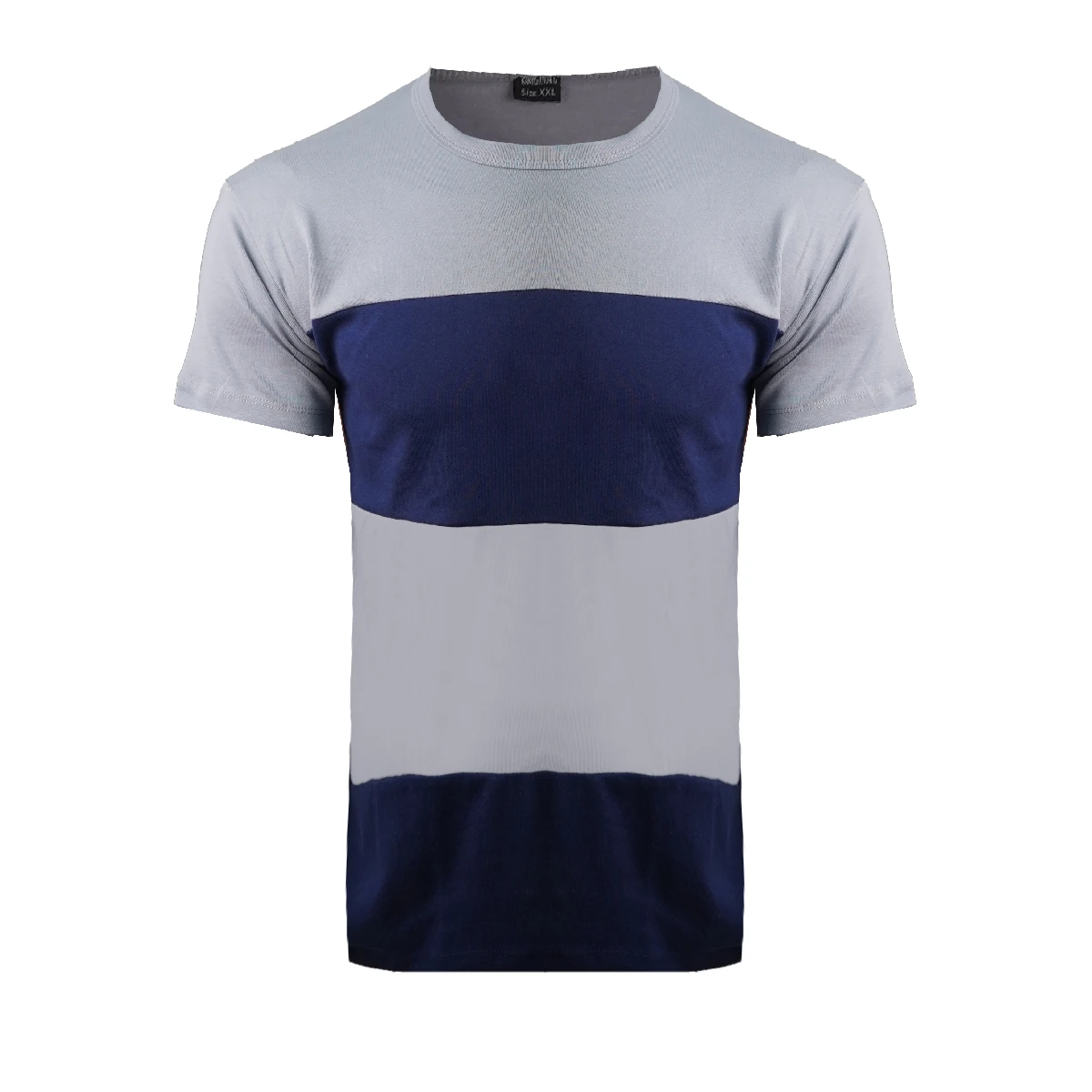 تیشرت مردانه طوسی سرمه ای مدل Dayar